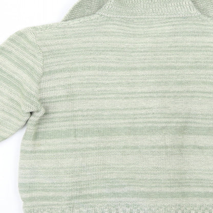 Cassidy Womens Green Collared  Wool Cardigan Jumper Size S