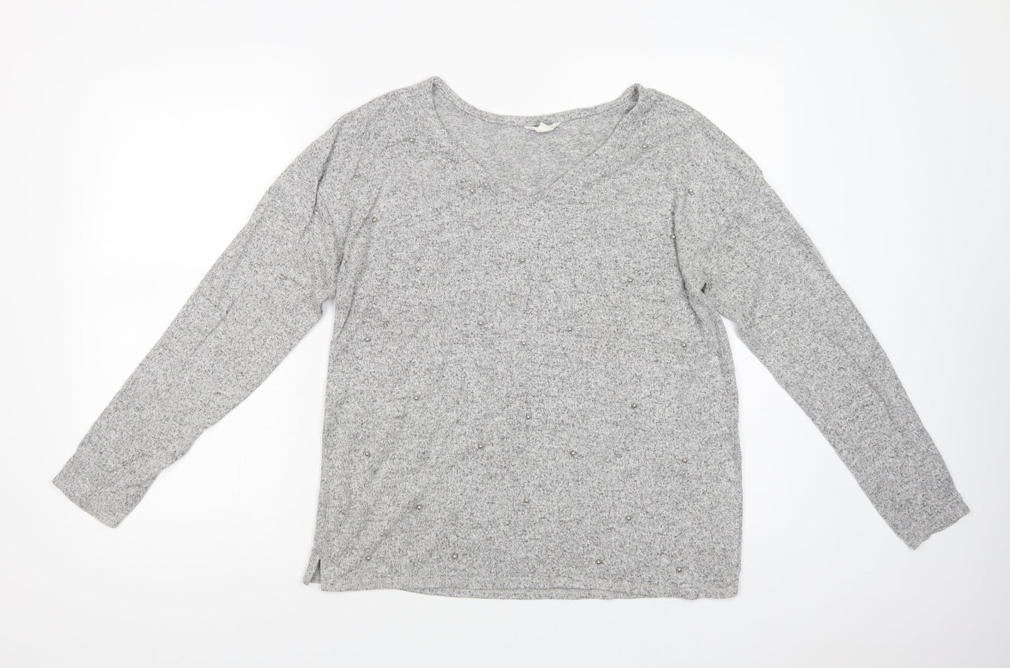 Womens UK Size M Springfield Grey Pullover Jumper