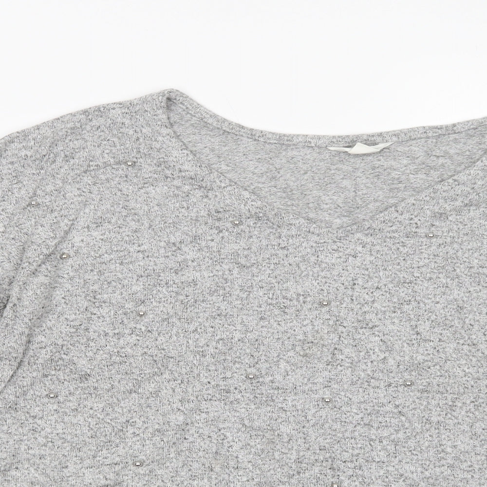 Womens UK Size M Springfield Grey Pullover Jumper