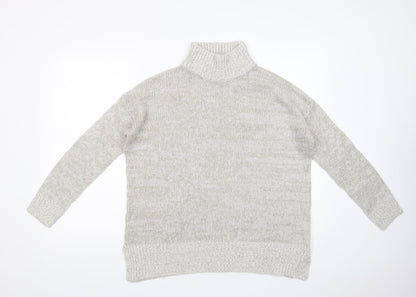 Womens UK Size M New Look Grey Pullover Jumper