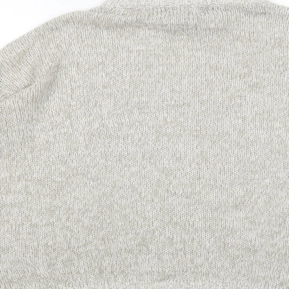 Womens UK Size M New Look Grey Pullover Jumper