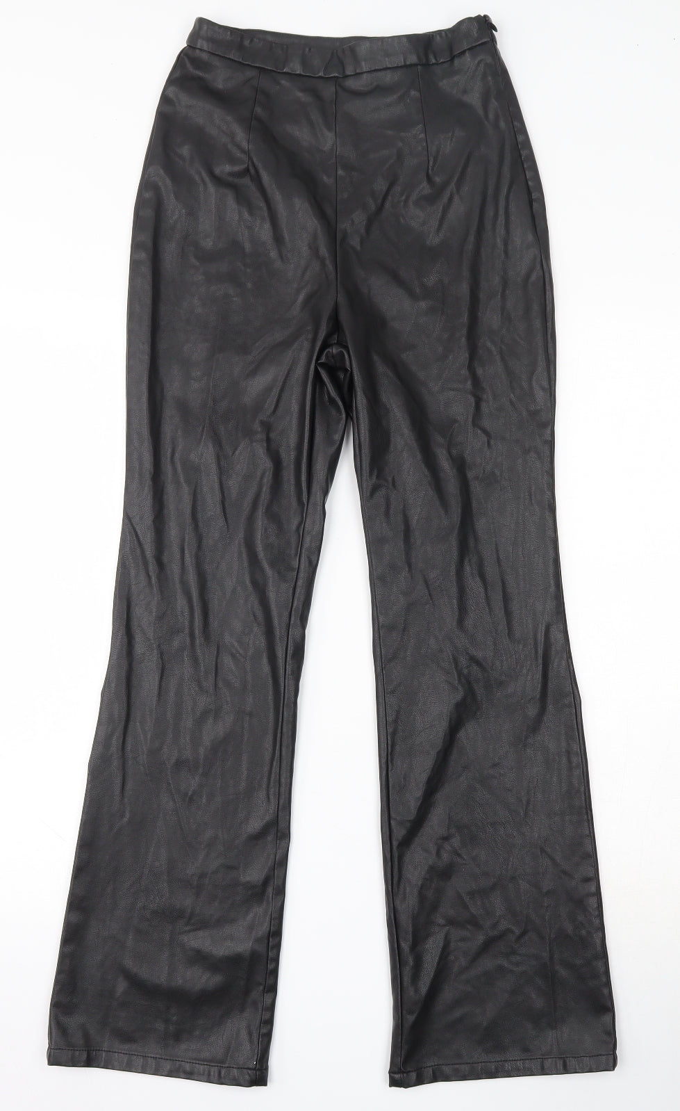SheIn Womens Black  Polyester Trousers  Size XS L27.5 in Regular Hook & Loop
