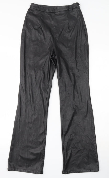 SheIn Womens Black  Polyester Trousers  Size XS L27.5 in Regular Hook & Loop