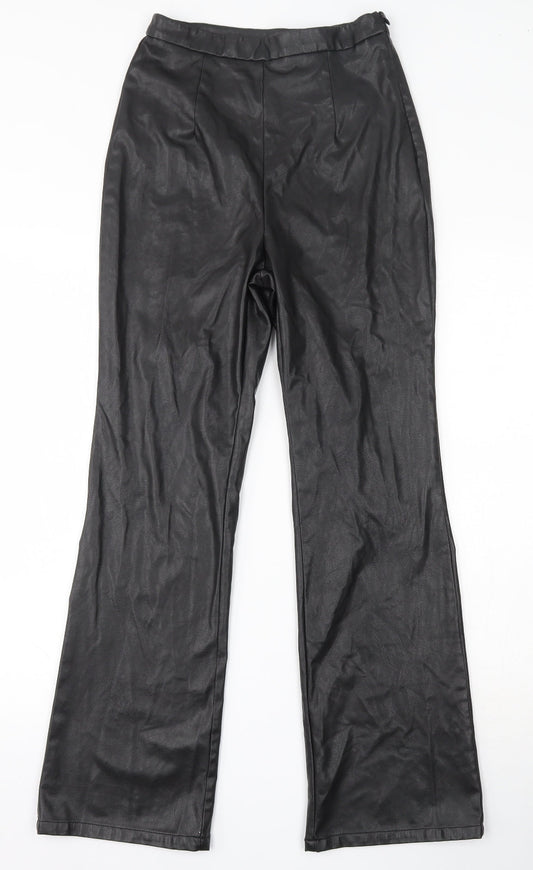 SheIn Womens Black  Polyester Trousers  Size XS L27.5 in Regular Hook & Loop