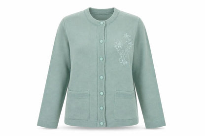 Womens UK Size M ME Green Cardigan Jumper