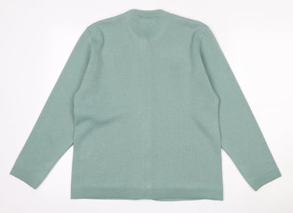Womens UK Size M ME Green Cardigan Jumper