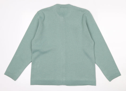 Womens UK Size M ME Green Cardigan Jumper