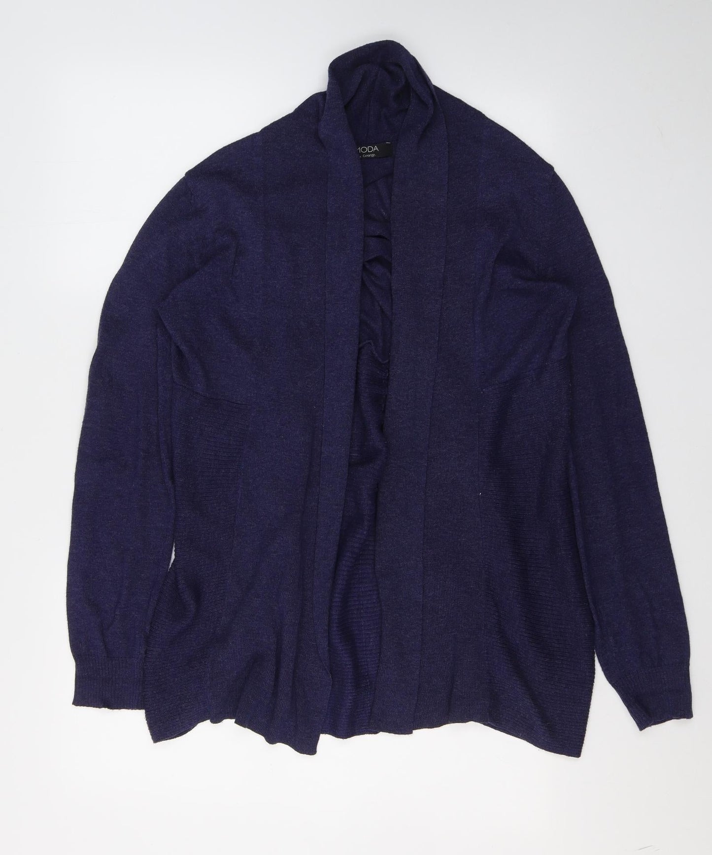 George Womens Blue  Nylon Kimono Blouse Size 12 V-Neck