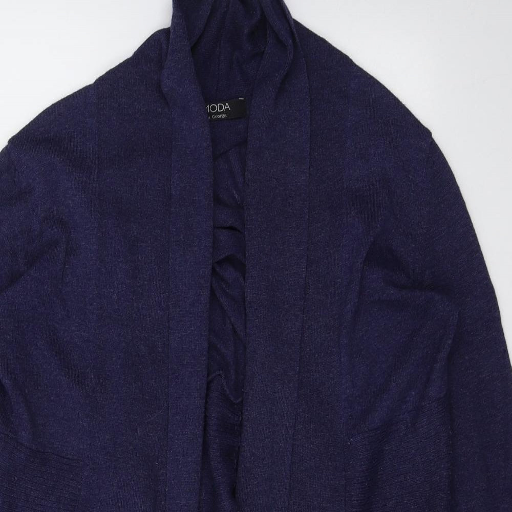 George Womens Blue  Nylon Kimono Blouse Size 12 V-Neck