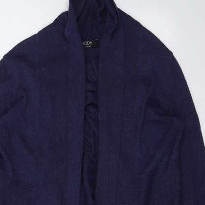 George Womens Blue  Nylon Kimono Blouse Size 12 V-Neck