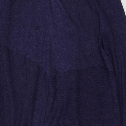 George Womens Blue  Nylon Kimono Blouse Size 12 V-Neck