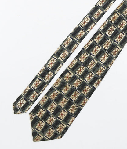 Woods & Gray Mens Multicoloured Floral Polyester Pointed Tie One Size