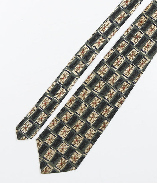 Woods & Gray Mens Multicoloured Floral Polyester Pointed Tie One Size