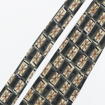 Woods & Gray Mens Multicoloured Floral Polyester Pointed Tie One Size