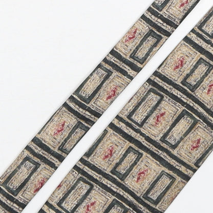 Marks and Spencer Mens Multicoloured Geometric Silk Pointed Tie One Size