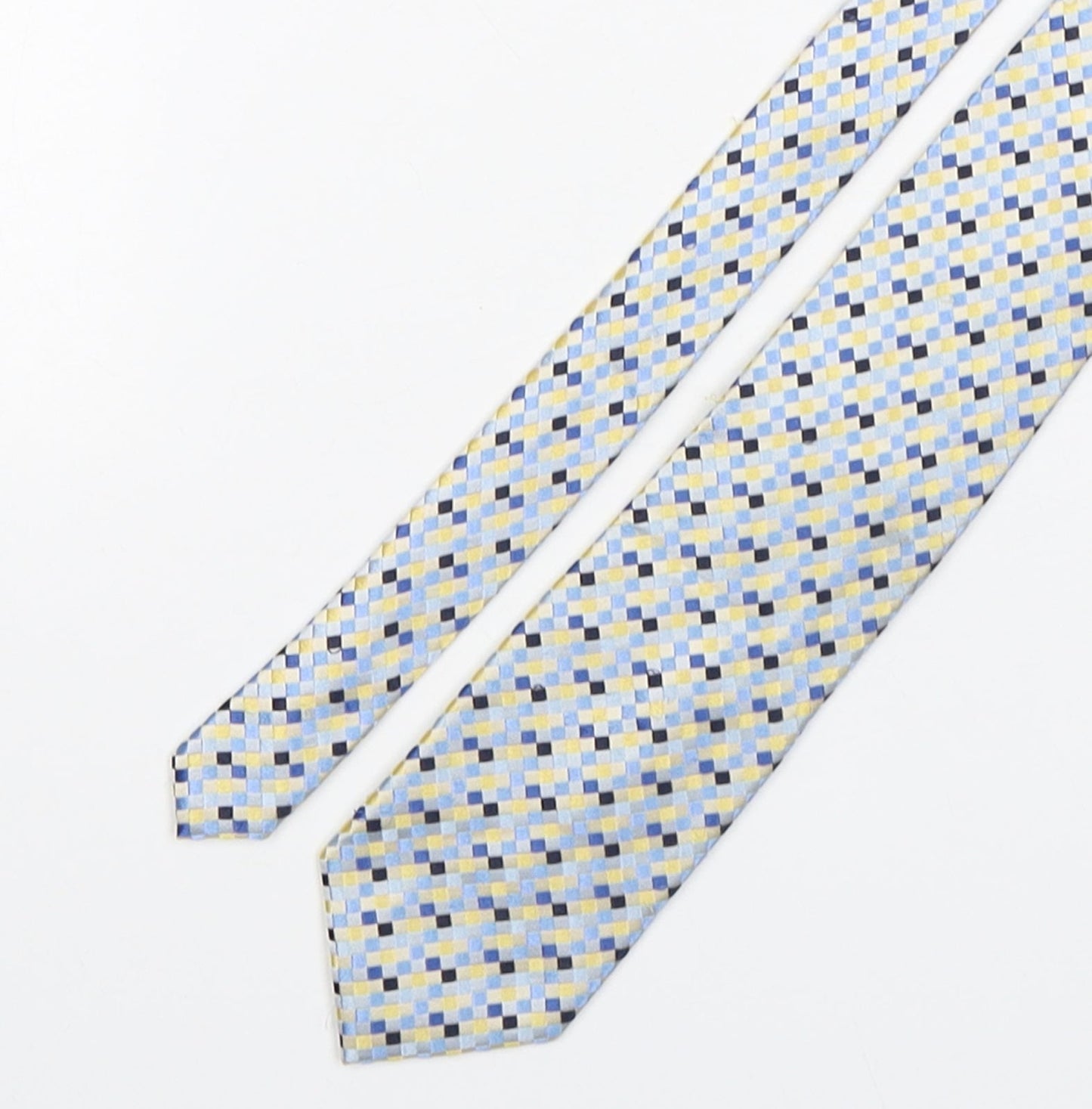 Soprano Mens Multicoloured Plaids & Checks Silk Pointed Tie One Size