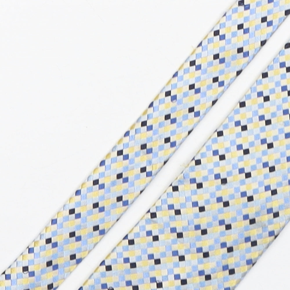 Soprano Mens Multicoloured Plaids & Checks Silk Pointed Tie One Size