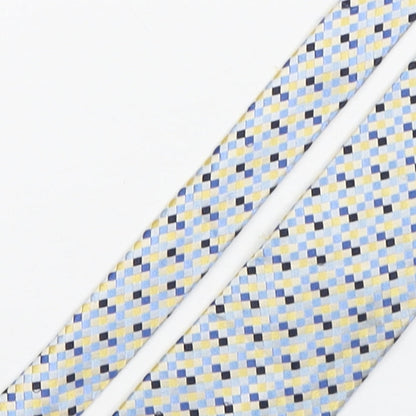 Soprano Mens Multicoloured Plaids & Checks Silk Pointed Tie One Size