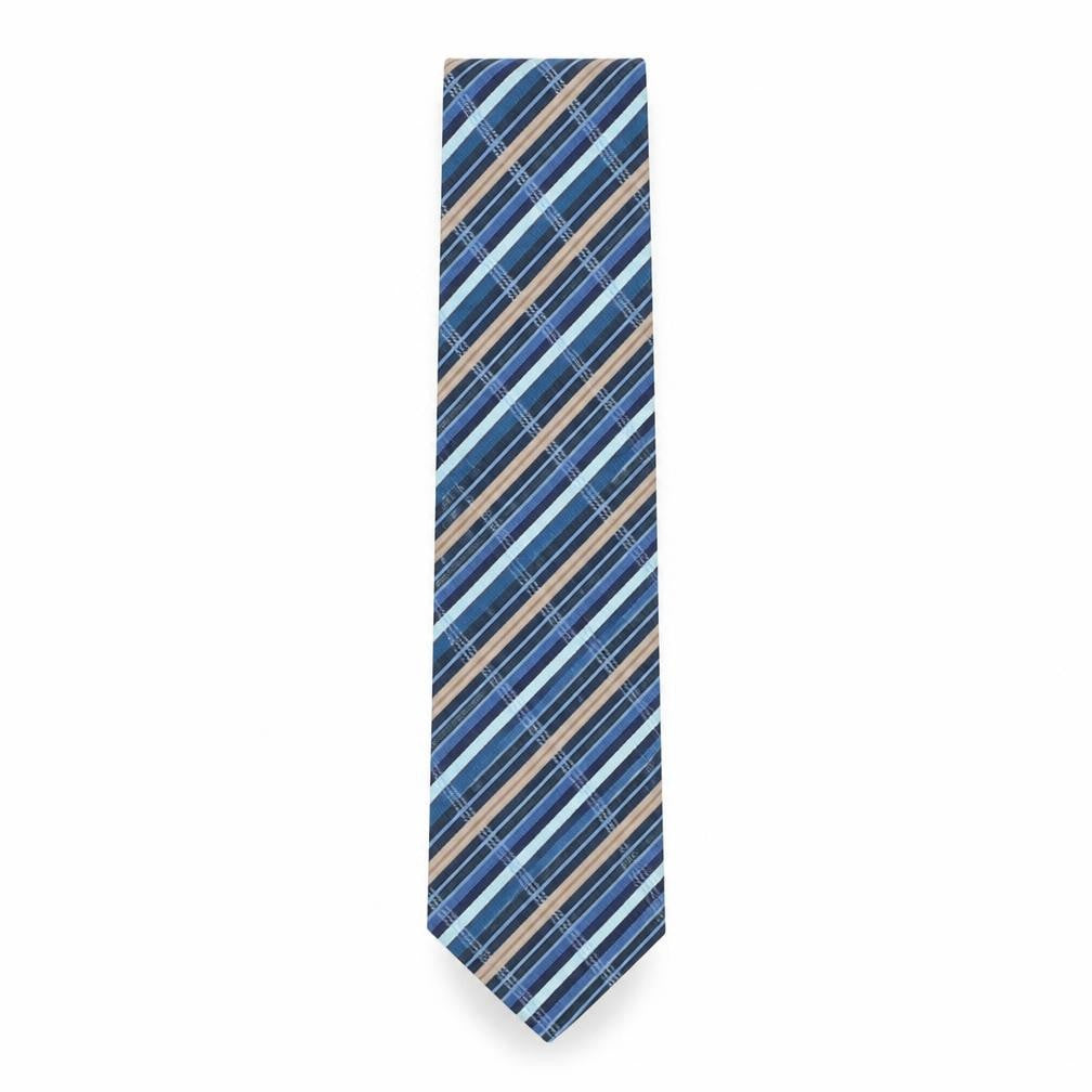 Mens Frangi Multicoloured Striped  Pointed Tie