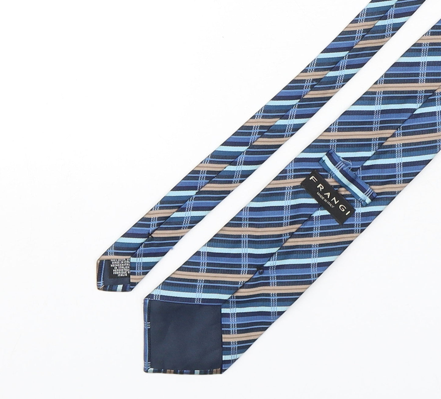 Mens Frangi Multicoloured Striped  Pointed Tie