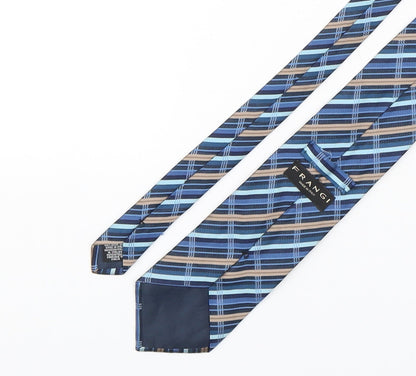 Mens Frangi Multicoloured Striped  Pointed Tie