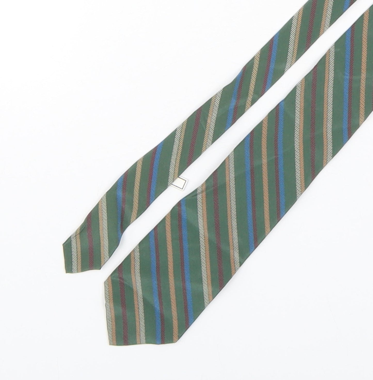 Mens Cerruti Multicoloured Striped  Pointed Tie