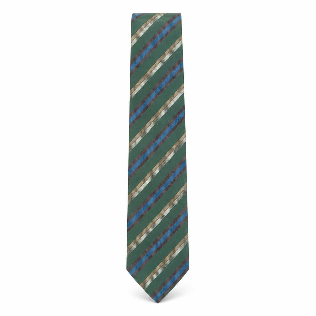 Mens Cerruti Multicoloured Striped  Pointed Tie