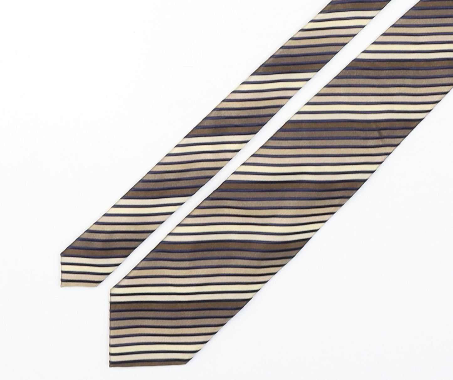 Soprano Mens Multicoloured Striped Silk Pointed Tie One Size