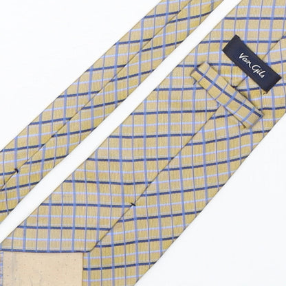 Van Girls  Mens Multicoloured Plaids & Checks Silk Pointed Tie One Size