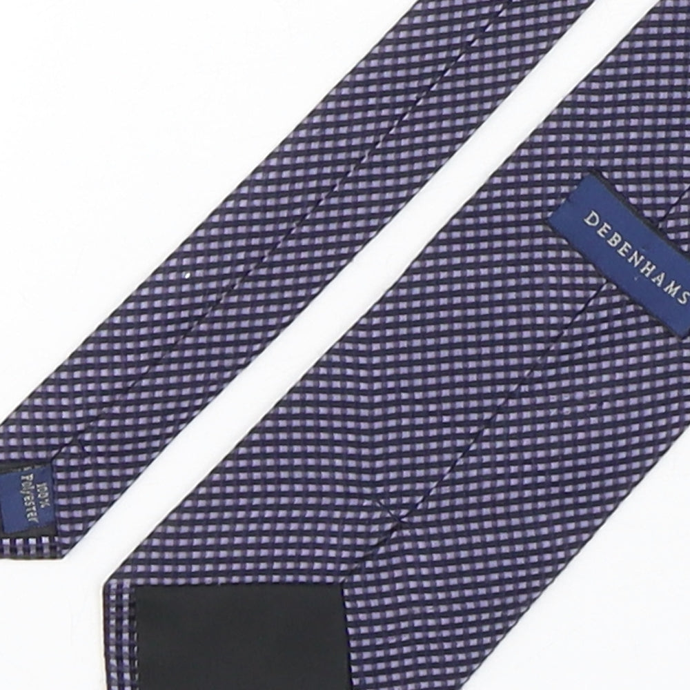 Mens Debenhams Multicoloured Plaids & Checks  Pointed Tie