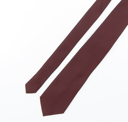 NEXT Mens Red Grenadine Polyester Pointed Tie One Size