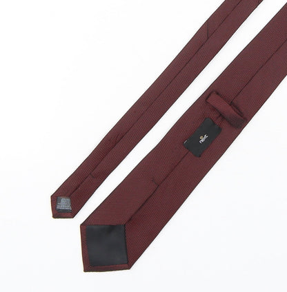 NEXT Mens Red Grenadine Polyester Pointed Tie One Size