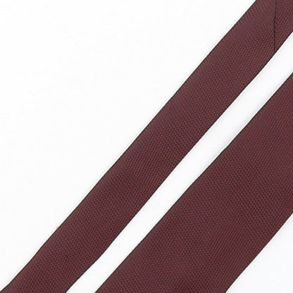 NEXT Mens Red Grenadine Polyester Pointed Tie One Size