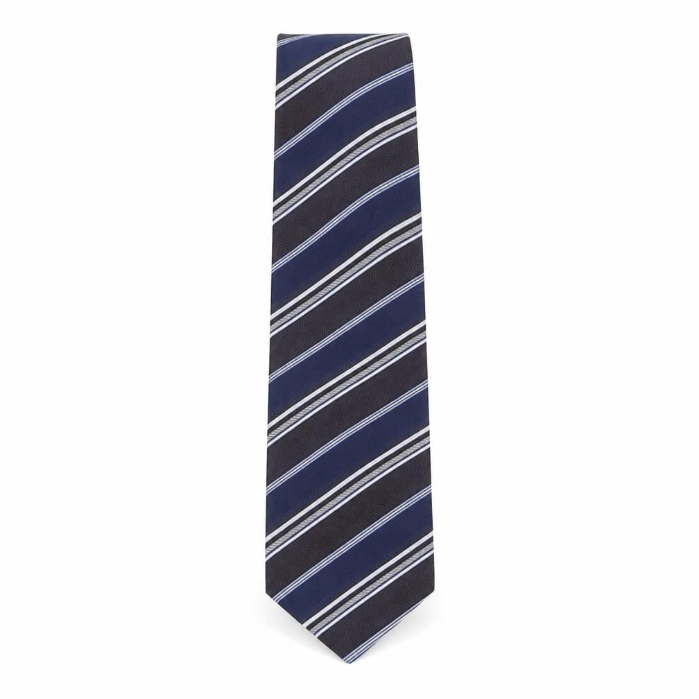 Mens Michelsons Multicoloured Striped  Pointed Tie