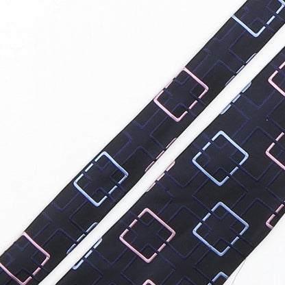 Racing Green  Mens Multicoloured Geometric Silk Pointed Tie One Size