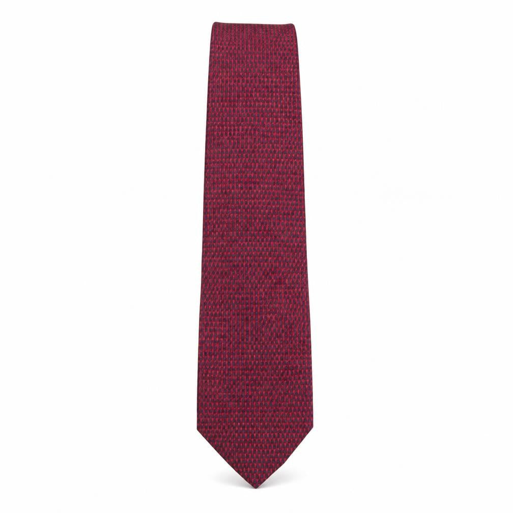 Front view of Debenhams men’s multicoloured plaids & checks silk pointed tie one size