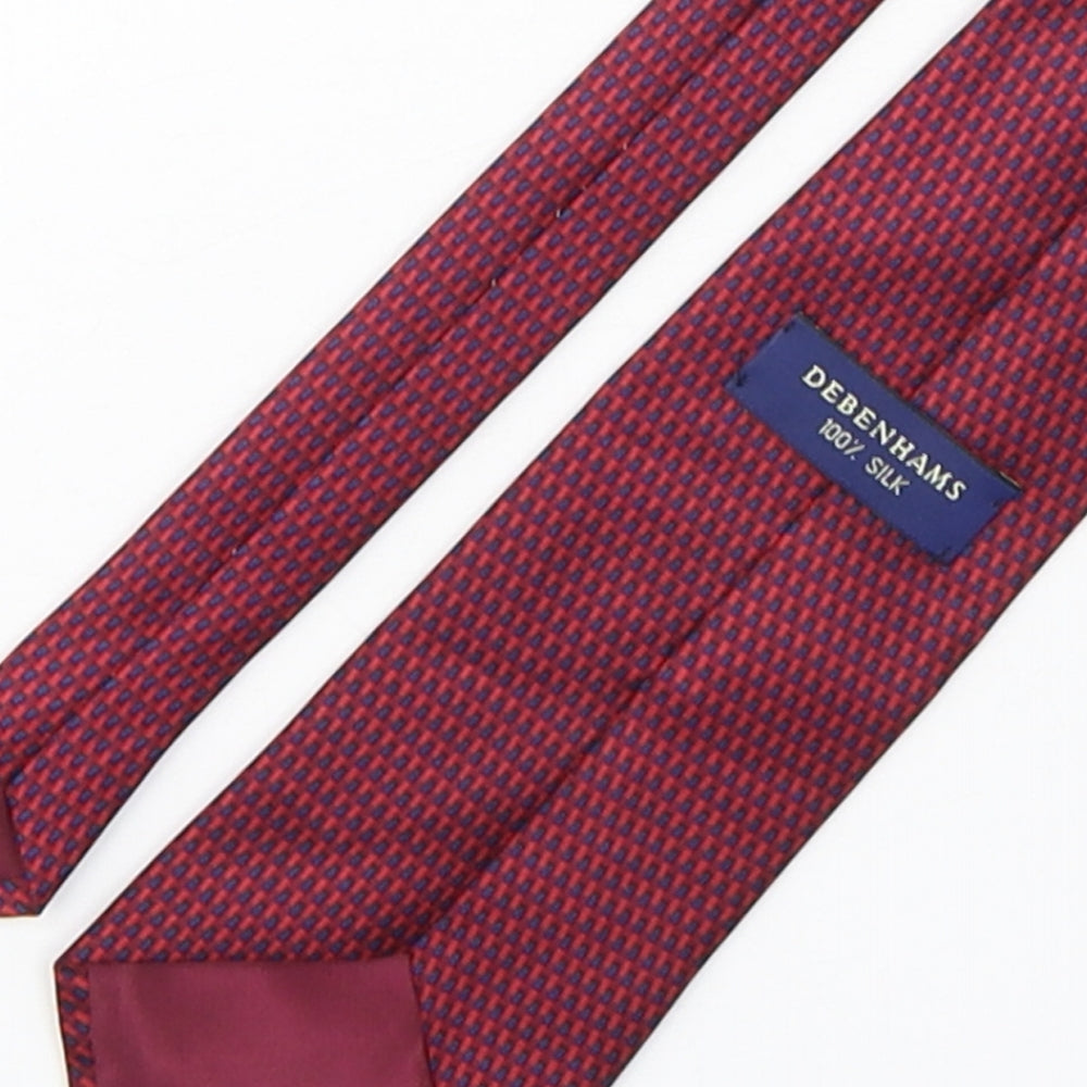 Mens Debenhams Multicoloured Plaids & Checks  Pointed Tie