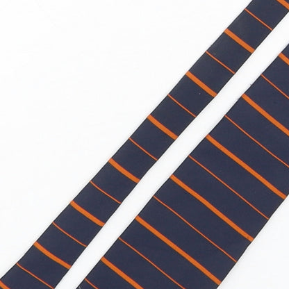 Jacques Estier  Mens Multicoloured Striped Polyester Pointed Tie One Size