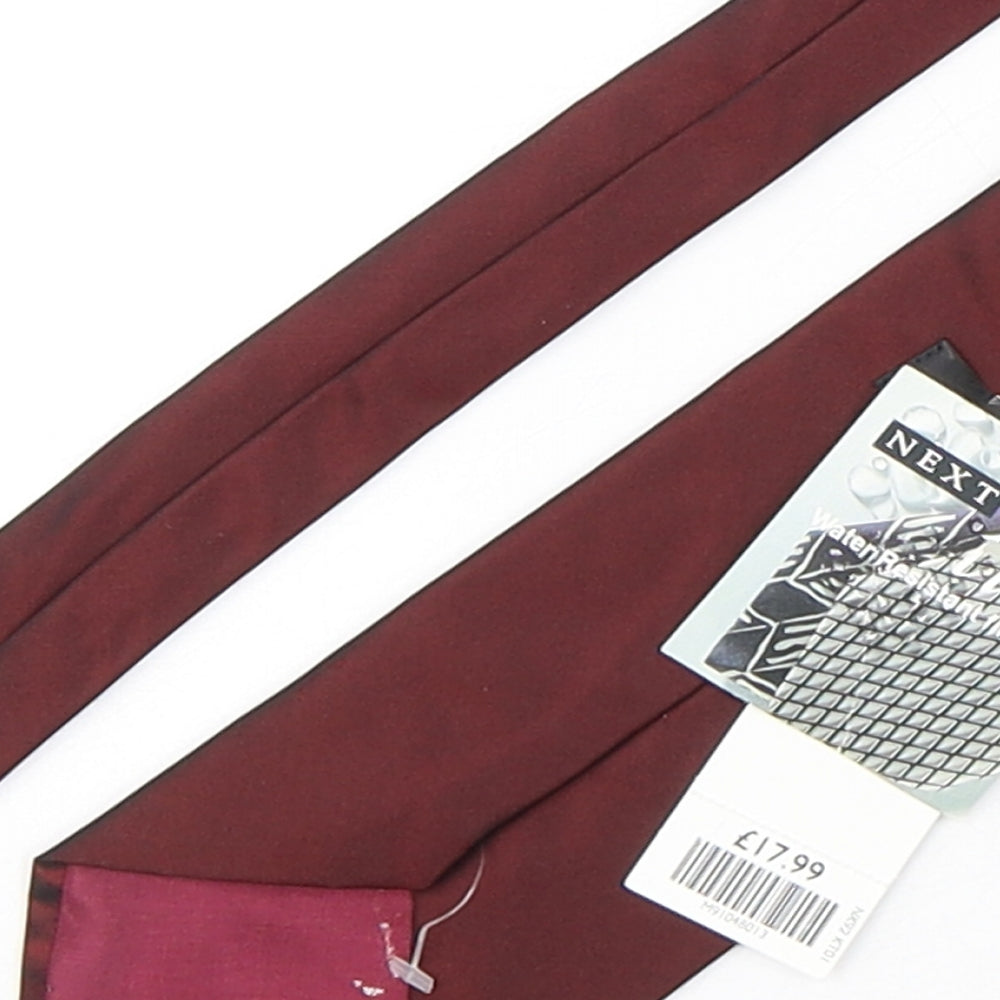 NEXT Mens Red  Silk Pointed Tie One Size