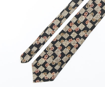 Vicenza Mens Multicoloured Plaids & Checks Polyester Pointed Tie One Size