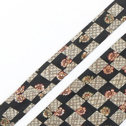 Vicenza Mens Multicoloured Plaids & Checks Polyester Pointed Tie One Size