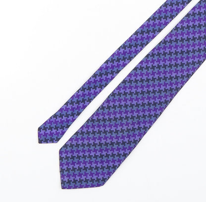 NEXT Mens Multicoloured Geometric Silk Pointed Tie One Size