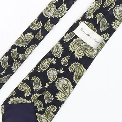 George Arthur Dunn Mens Multicoloured Paisley Silk Pointed Tie One Size
