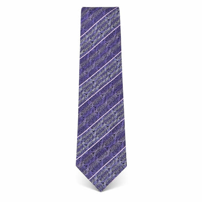 Mens Slaters Purple Paisley  Pointed Tie