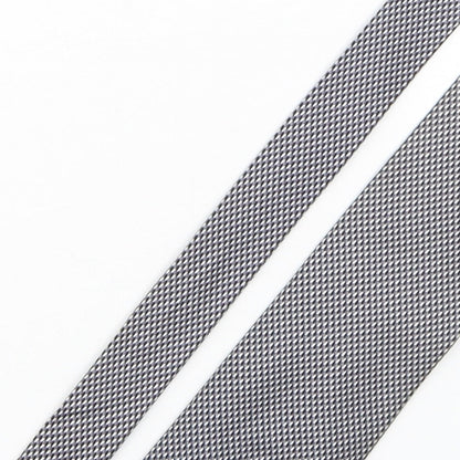 PreWorn  Mens Grey Geometric Silk Pointed Tie One Size