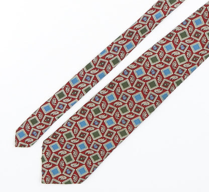 Additional front view of Henry Fox men’s multicoloured paisley polyester pointed tie one size