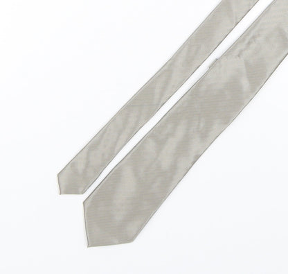 NEXT Mens Grey Geometric Polyester Pointed Tie One Size