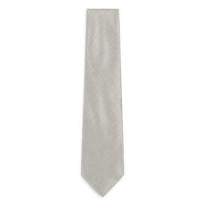 Mens NEXT Grey Geometric  Pointed Tie