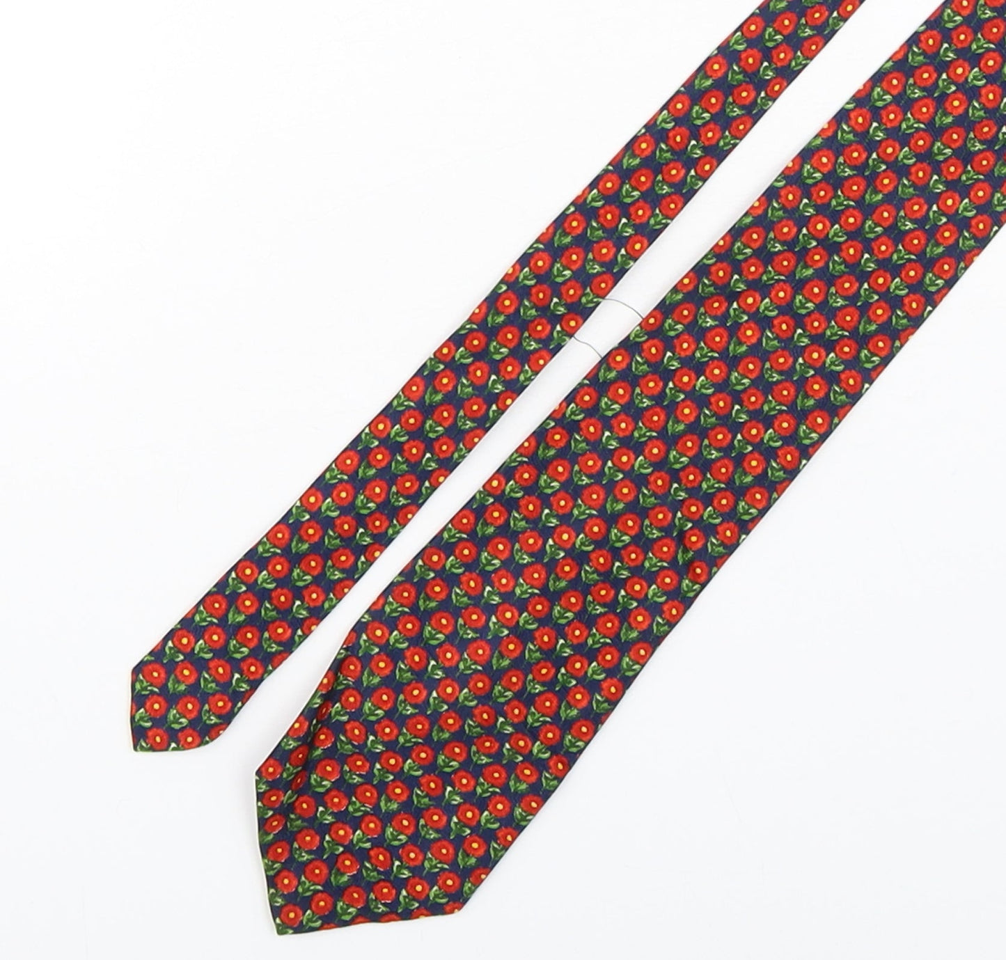 Marks and Spencer Mens Multicoloured Floral Silk Pointed Tie One Size