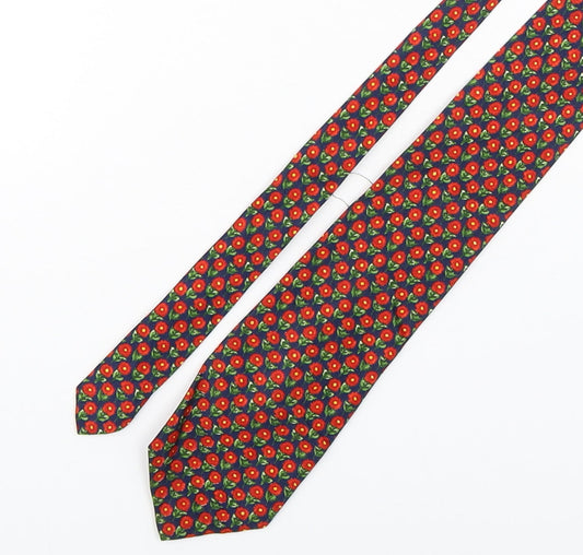 Marks and Spencer Mens Multicoloured Floral Silk Pointed Tie One Size